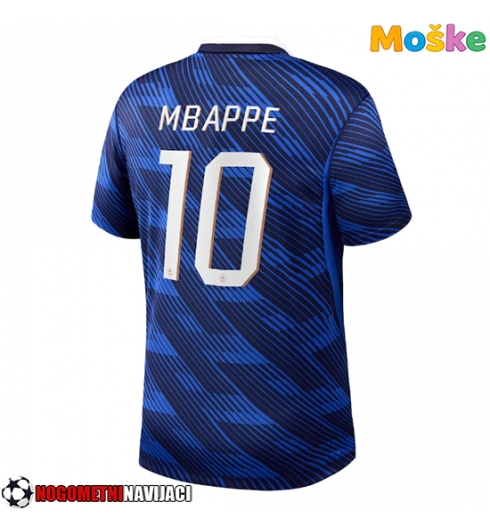 Moške Nogometnih dresov Francija Kylian Mbappe #10 Domači SP 2026 Kratki rokavi Moške Nogometnih dresov Francija Kylian Mbappe #10 Domači SP 2026 Kratki rokavi